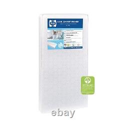 Confort frais et respirant Sealy Cool Comfort, matelas de lit de bébé imperméable à double fermeté 2 étapes