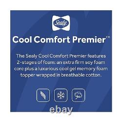 Confort frais et respirant Sealy Cool Comfort, matelas de lit de bébé imperméable à double fermeté 2 étapes