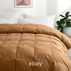 Couette en plumes de duvet surdimensionnée, couverture de lit, housse en coton biologique, taille King Queen