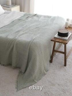 Couverture en mousseline, couvre-lit, dessus de lit en mousseline, California King Double