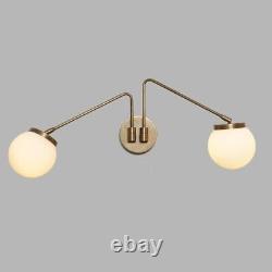 Double Globe Brass Articulated Sputnik Wall Lamp Beside Wall Lamp Decor 
<br/>	 <br/>Translation: Double Globe Brass Articulated Sputnik Applique Murale à côté de la Décoration de Lampe Murale