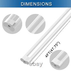 Luminaires de magasin LED en gros 40W T8 4FT 6500K Milky LED Double Tube Light