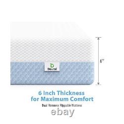 Matelas de berceau, matelas de lit pour tout-petit en mousse à mémoire de forme à double face, triple couche