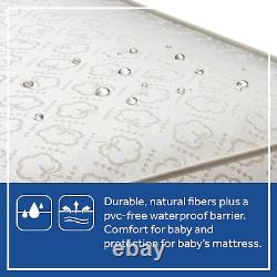 Matelas de berceau pour bébé Sealy Nature'S Haven à double fermeté 2 étapes et lit de tout-petit