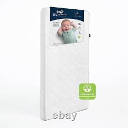 Matelas de berceau pour bébé et lit pour tout-petit, design à double face à 2 étages, 100% respirant