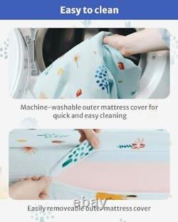 'Matelas de lit de bébé à double face et matelas pour tout-petits, imperméable, lavable en machine, ultra-doux'
