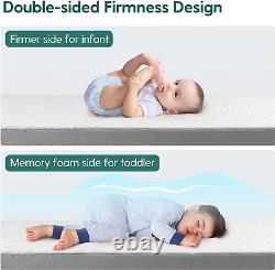 Matelas pour bébé et enfant BABELIO à base de matériaux biologiques, double face Certipur-US & USDA certifié