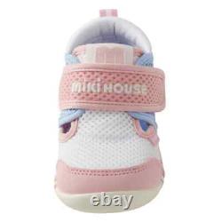 Miki House (Bébé & Enfants) Double Russell Premières Chaussures de Bébé Sneaker Rose Taille 5/13cm