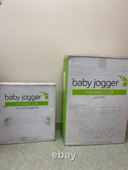 Nouvelle poussette Baby Jogger City Select LUX avec siège double 2nd, ardoise, boîte neuve scellée.