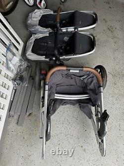 Poussette UppaBaby Vista en excellent état avec siège supplémentaire, supports et accessoires