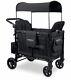 Poussette Wagon Double Elite Wonderfold W2 Multifonctionnelle à 2 Places En Noir