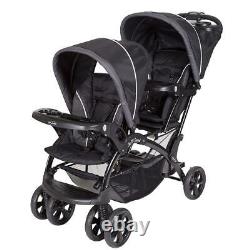 Poussette double Baby Trend Sit and Stand, Onyx