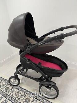 Poussette double Mima Kobi avec nacelle et siège pour enfant en bas âge