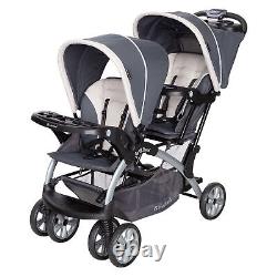 Poussette double pour bébé/toddler Baby Trend Sit N' Stand Easy Fold Travel, Magnolia