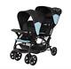 Poussette Double Pour Bébés Avec Siège Double Solide Bleu New