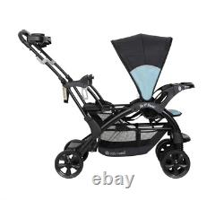 Poussette double pour bébés avec siège double solide bleu NEW