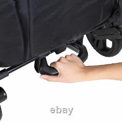 Poussette wagon 2 en 1 Baby Trend Expedition à pousser ou à tirer avec auvent, noir