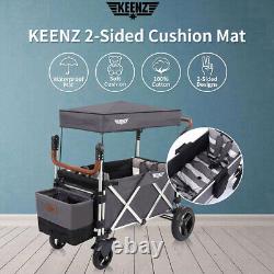 Poussette wagon pliante double face Keenz 7s avec coussin mat imperméable en coton à 100%