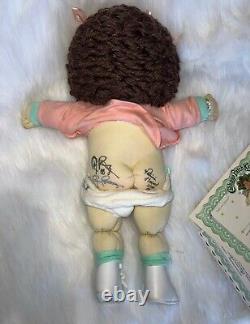 Sculpture molle Cabbage Patch, doublement signée à la main, Bébé Dorothy, édition nursery