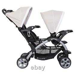 Siège N' Stand Convertible Multi-Usage Facile à Plier pour Voyager avec un Double Poussette pour Bébé et Tout-Petit.