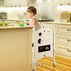 Tabouret d'aide de cuisine pliable pour enfants en bas âge, marchepied pour bébé, tour d'apprentissage