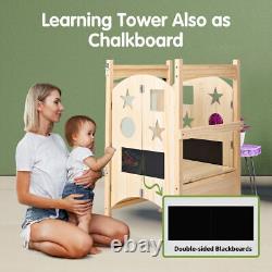 Tabouret d'appoint de cuisine pour enfants en bas âge pliable Baby Step Stand Learning Tower