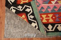 Tapis Kilim Kelim à Double Face en Laine Tissée à Plat 8x10 ft