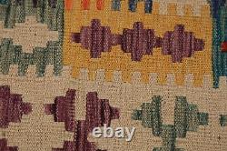 Tapis de laine à motifs Kilim Kelim à double face, 8x11 pieds