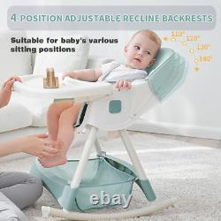 h Chair with Tray and Adjustable Legs  <br/> 
<br/> Chaise haute bébé, chaises hautes 5 en 1 pour bébés et tout-petits, chaise haute pliante de voyage avec plateau et pieds réglables